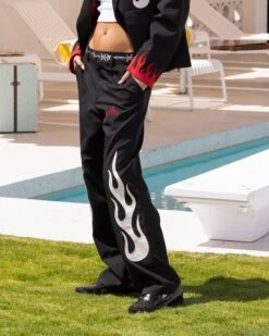 Loiter Western Trouser Black -Sportswear Women Store 03011306 YB001 womens 0000060