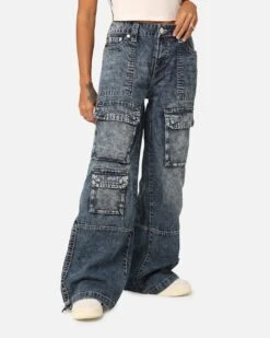 True Religion Women's Jessie Baggy Cargo Big T Jeans Sensation -Sportswear Women Store 03011587 YS803 womens 0050