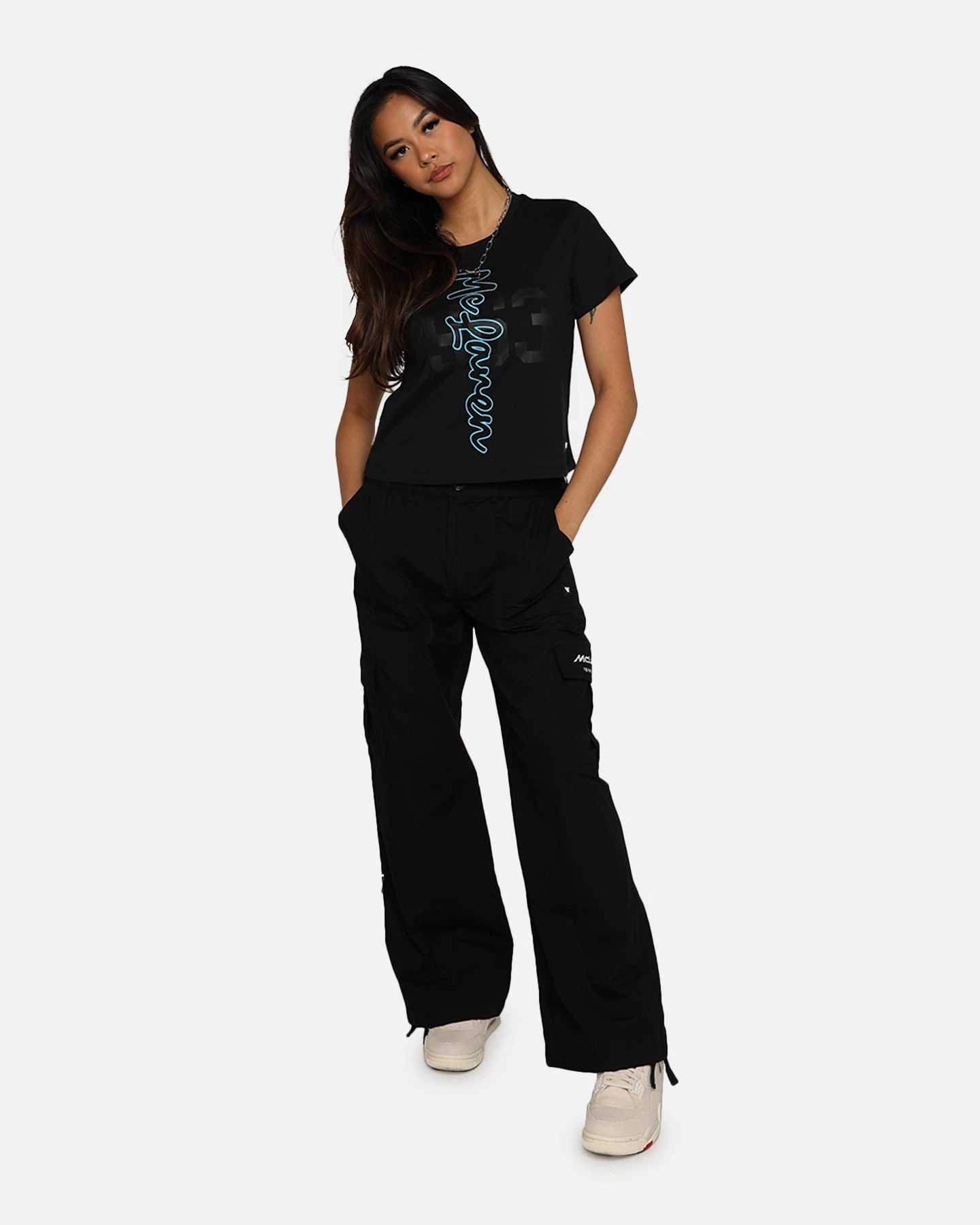 We Are The Wild Collective X McLaren Women's Cargo Pants Black 4 We Are The Wild Collective X McLaren Women's Cargo Pants Black - Image 2
