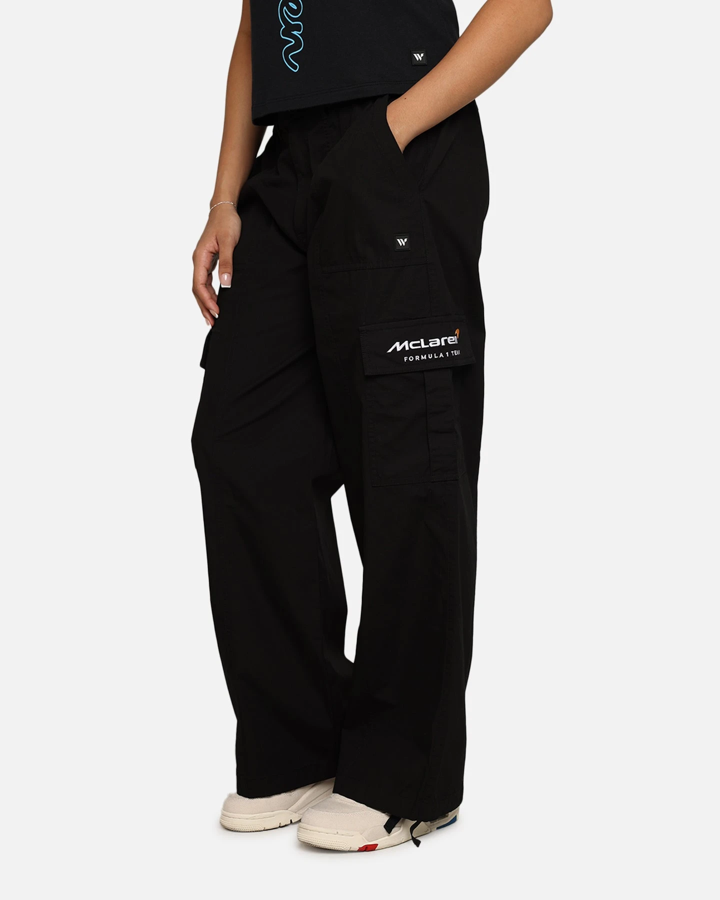 We Are The Wild Collective X McLaren Women's Cargo Pants Black 6 We Are The Wild Collective X McLaren Women's Cargo Pants Black - Image 4