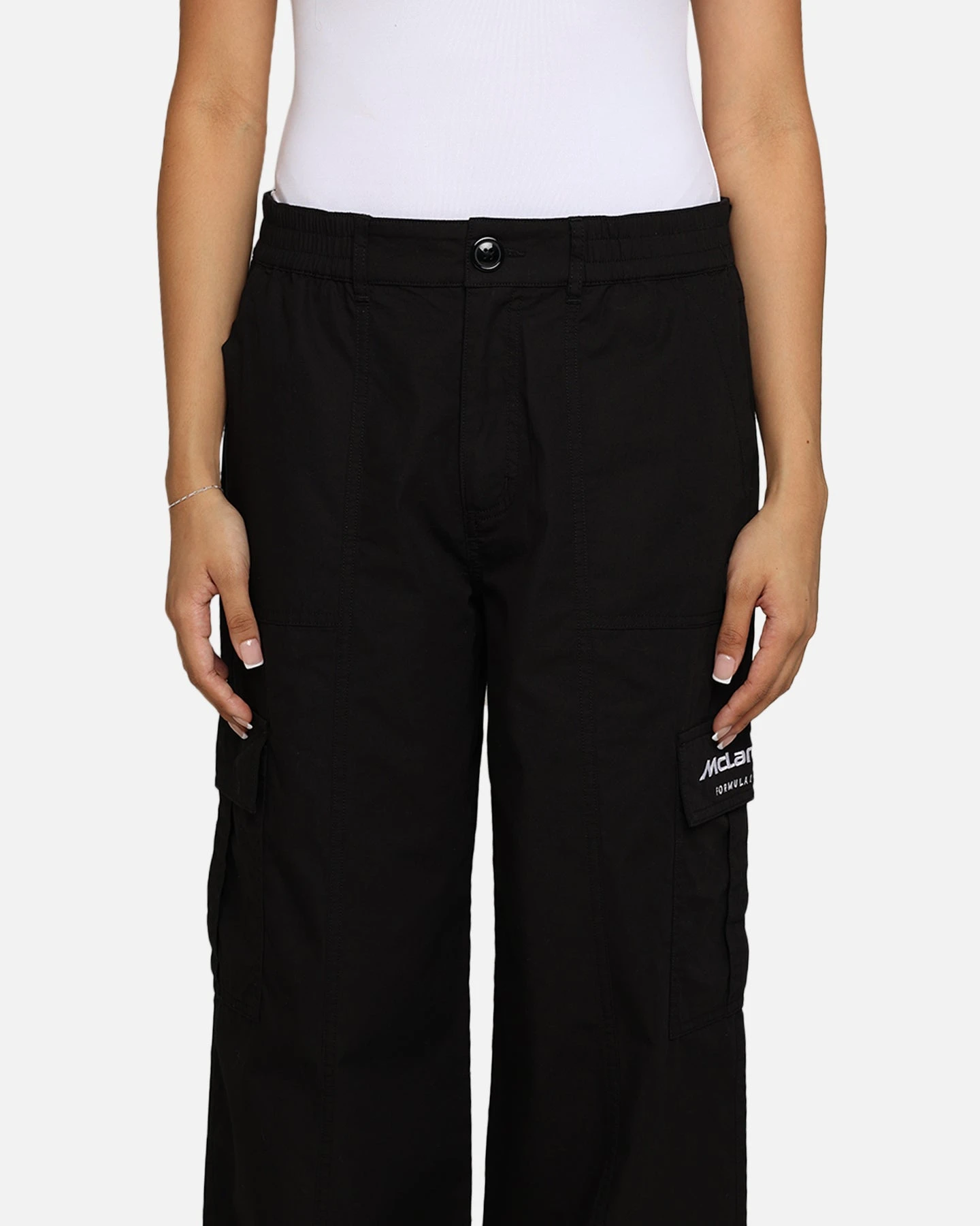 We Are The Wild Collective X McLaren Women's Cargo Pants Black 9 We Are The Wild Collective X McLaren Women's Cargo Pants Black - Image 7