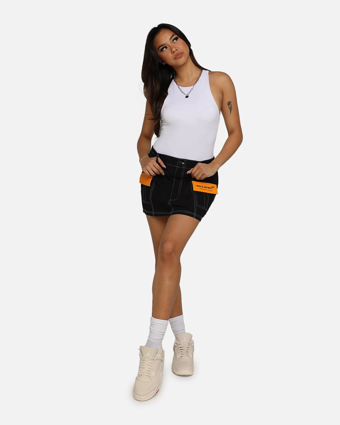 We Are The Wild Collective X McLaren Women's Cargo Skirt Black 4 We Are The Wild Collective X McLaren Women's Cargo Skirt Black - Image 2