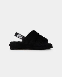 Ugg Boots Women's Fluff Yeah Slide Black -Sportswear Women Store 05010699 YB001 default 0040 copy