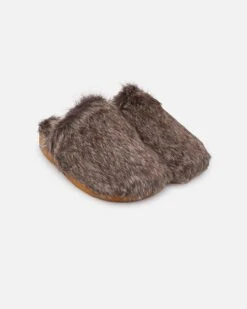 Malibu Sandals Women's Coyote Mule Faux Fur Brown -Sportswear Women Store 05011336 YX300 default 0040