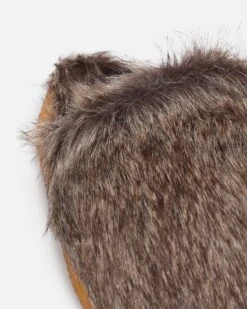 Malibu Sandals Women's Coyote Mule Faux Fur Brown -Sportswear Women Store 05011336 YX300 default 0050