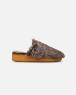 Malibu Sandals Women's Coyote Mule Faux Fur Brown -Sportswear Women Store 05011336 YX300 default 0070