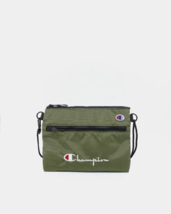 Champion Script Shoulder Bag Olive/Khaki