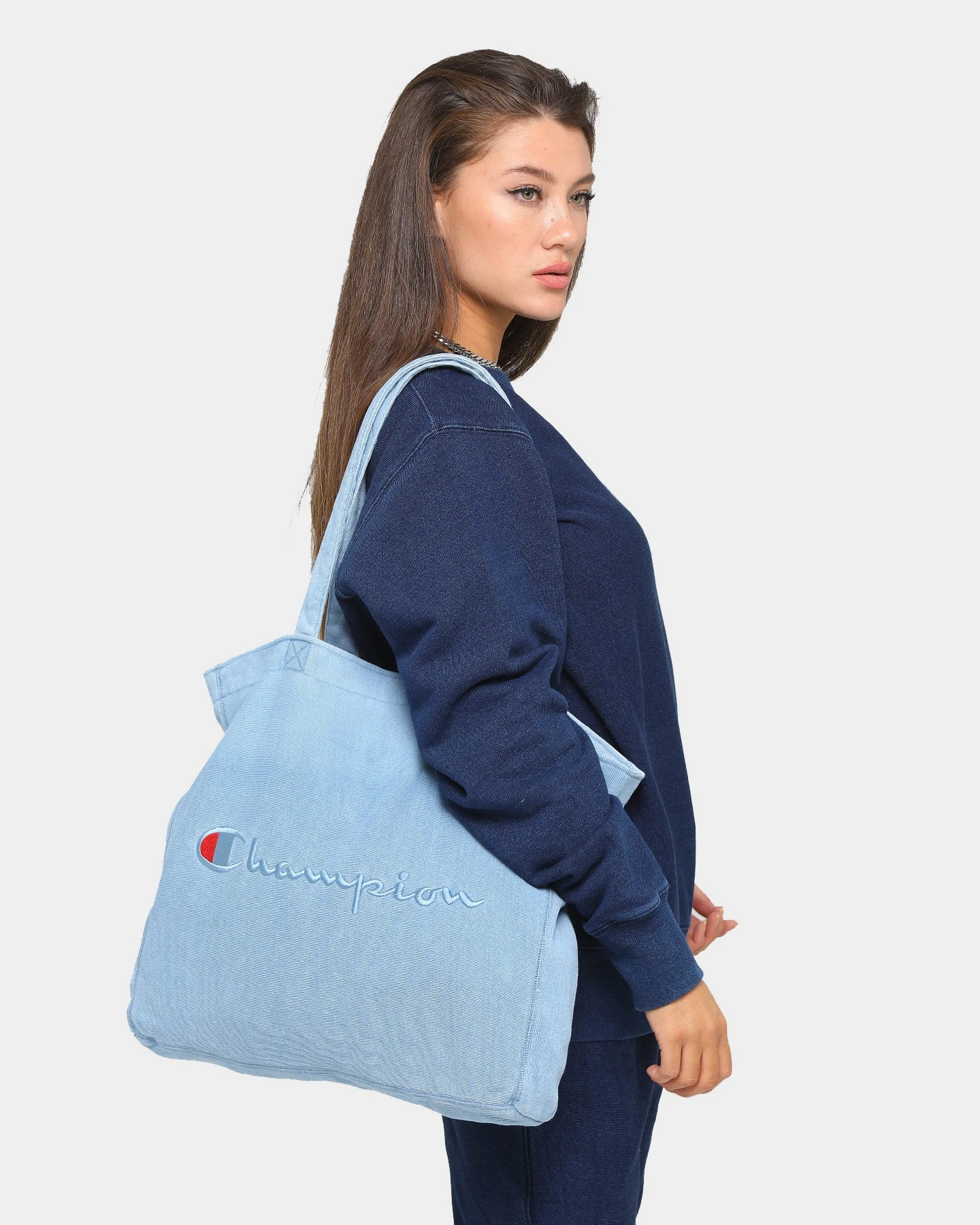 Champion Rev Weave Rebound Tote Bag Chambray Washed 3 Champion Rev Weave Rebound Tote Bag Chambray Washed