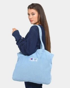 Champion Rev Weave Rebound Tote Bag Chambray Washed 9 Champion Rev Weave Rebound Tote Bag Chambray Washed -Sportswear Women Store 06006651 Y1652 womens 0022