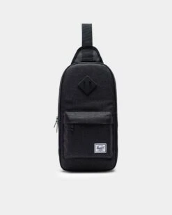 Herschel Bag Co Heritage Shoulder Bag Black Crosshatc