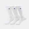 Champion 3 Pack C Logo Crew Socks White 2 Champion 3 Pack C Logo Crew Socks White -Sportswear Women Store 06008262 YW100 default 00010