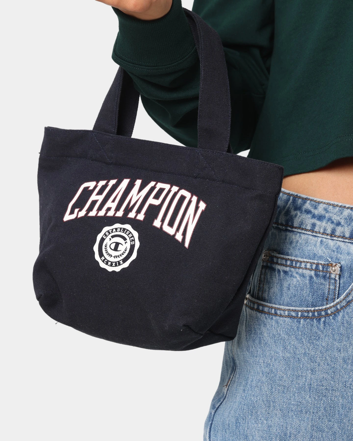 Champion C Life Varsity Tote Bag Navy 3 Champion C Life Varsity Tote Bag Navy