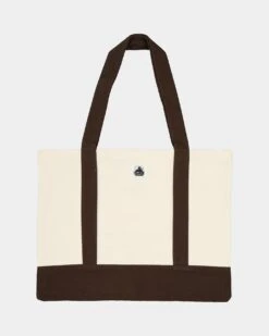 X-Large 91 Contrast Tote Bag Cream/Brown