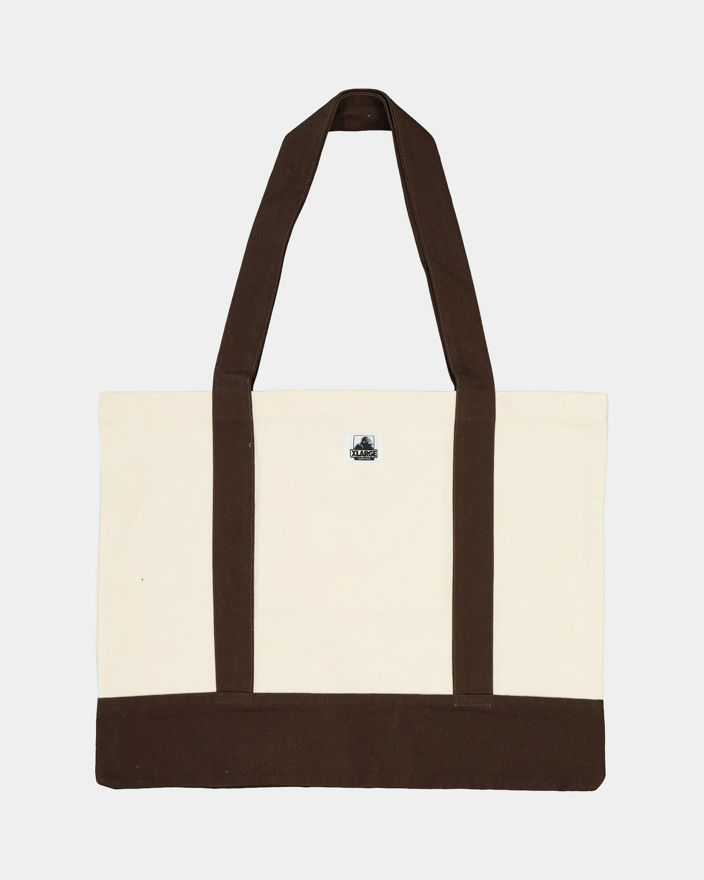 X-Large 91 Contrast Tote Bag Cream/Brown 3 X-Large 91 Contrast Tote Bag Cream/Brown