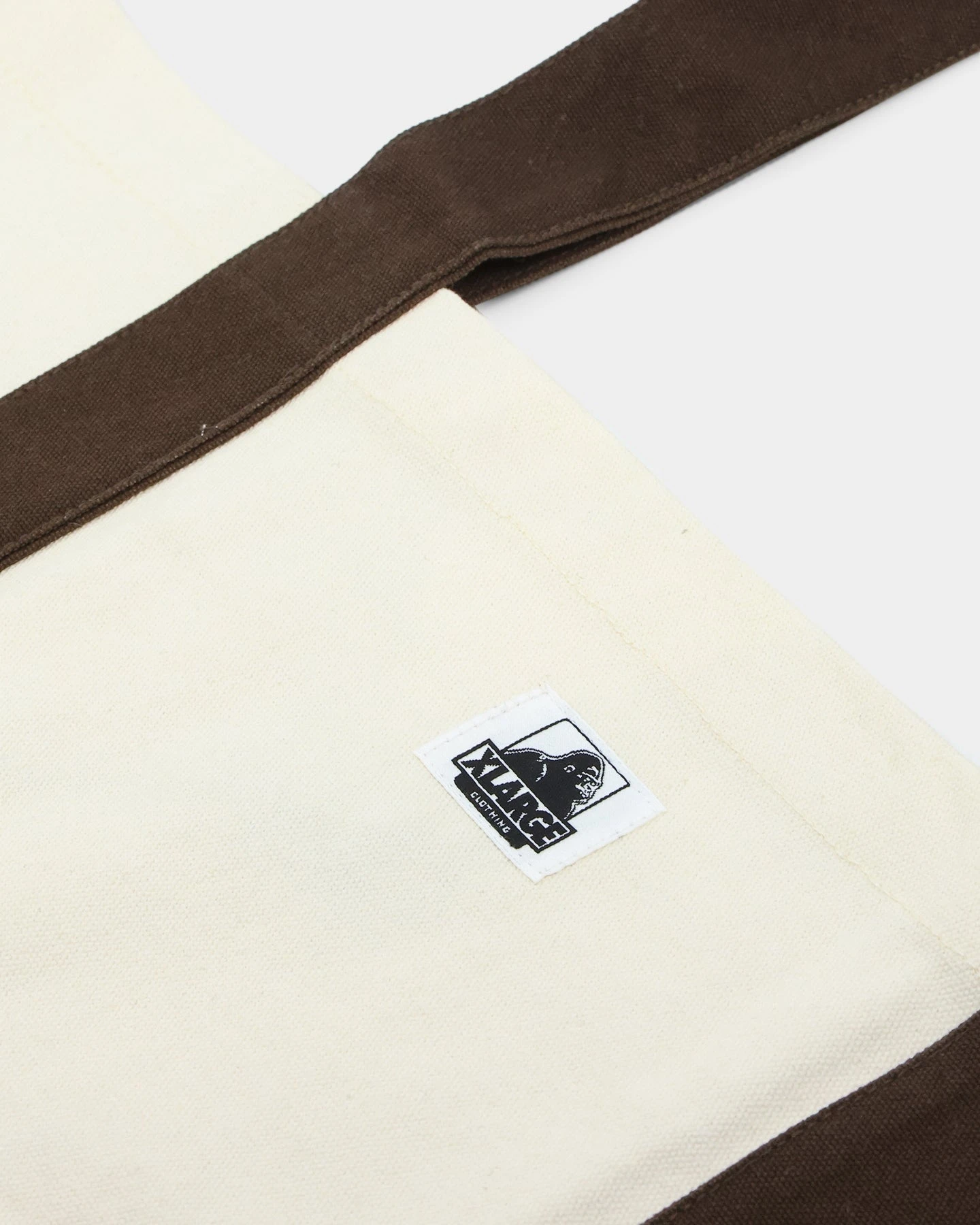 X-Large 91 Contrast Tote Bag Cream/Brown 5 X-Large 91 Contrast Tote Bag Cream/Brown - Image 3