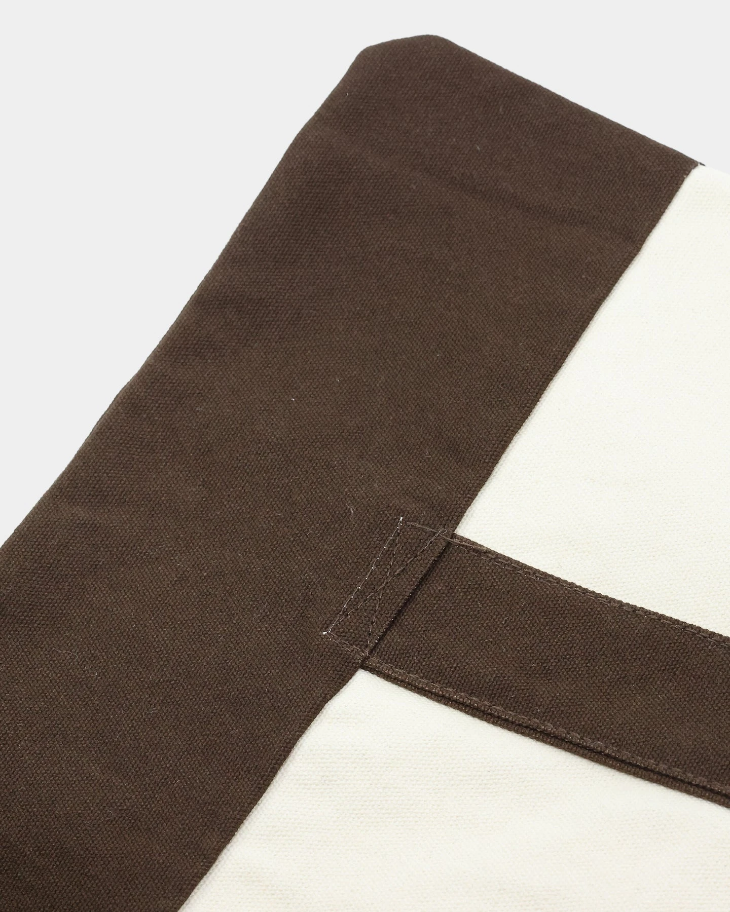 X-Large 91 Contrast Tote Bag Cream/Brown 7 X-Large 91 Contrast Tote Bag Cream/Brown - Image 5