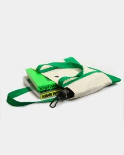 XLARGE 91 Contrast Tote Bag Natural/Green -Sportswear Women Store 06008944 YN009 default 00050