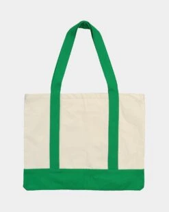 XLARGE 91 Contrast Tote Bag Natural/Green -Sportswear Women Store 06008944 YN009 default 00070