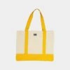 XLARGE 91 Contrast Tote Bag Natural/Yellow