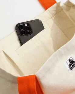 XLARGE 91 Contrast Tote Bag Natural/Orange -Sportswear Women Store 06008944 YN096 default 0030