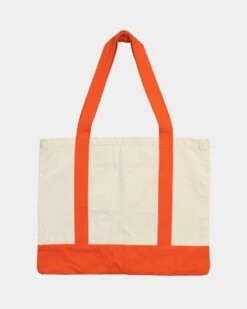 XLARGE 91 Contrast Tote Bag Natural/Orange -Sportswear Women Store 06008944 YN096 default 0060