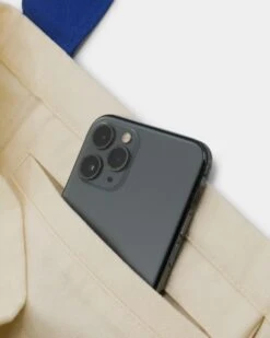 XLARGE 91 Contrast Tote Bag Natural/Blue -Sportswear Women Store 06008944 YX058 default 0050