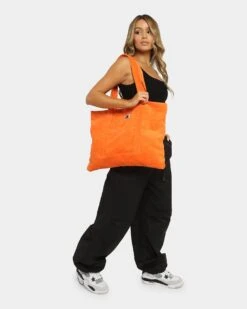 X-Large Unisex Cord Tote Bag Orange -Sportswear Women Store 06009767 YO200 womens 0016