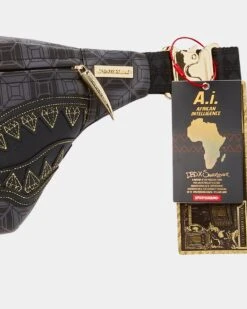 Sprayground AI4 Diamond Crossbody Bum Bag Black/Gold -Sportswear Women Store 06009781 YB003 default 0050