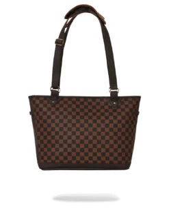 Sprayground Brown Checkered Special Ops Tote Bag Brown -Sportswear Women Store 06010787 YX300 default 00070