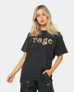 RAGE Men's Rage Vintage T-Shirt Black Wash -Sportswear Women Store 08000425 YB295 womens 0020 4117d94c a7b3 4cc9 b715 dc0b9da5dc9c