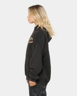 RAGE Men's Rage Vintage Hoodie Black Wash -Sportswear Women Store 08000426 YB295 womens 0000025