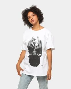 TUPAC Finger Short-Sleeve T-Shirt White