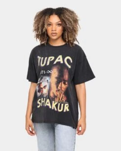 TUPAC 1971 Infinity Short Sleeve Vintage T-Shirt Black 10 TUPAC 1971 Infinity Short Sleeve Vintage T-Shirt Black -Sportswear Women Store 08000518 YB001 womens 0020
