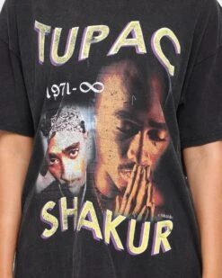 TUPAC 1971 Infinity Short Sleeve Vintage T-Shirt Black 12 TUPAC 1971 Infinity Short Sleeve Vintage T-Shirt Black -Sportswear Women Store 08000518 YB001 womens 0040