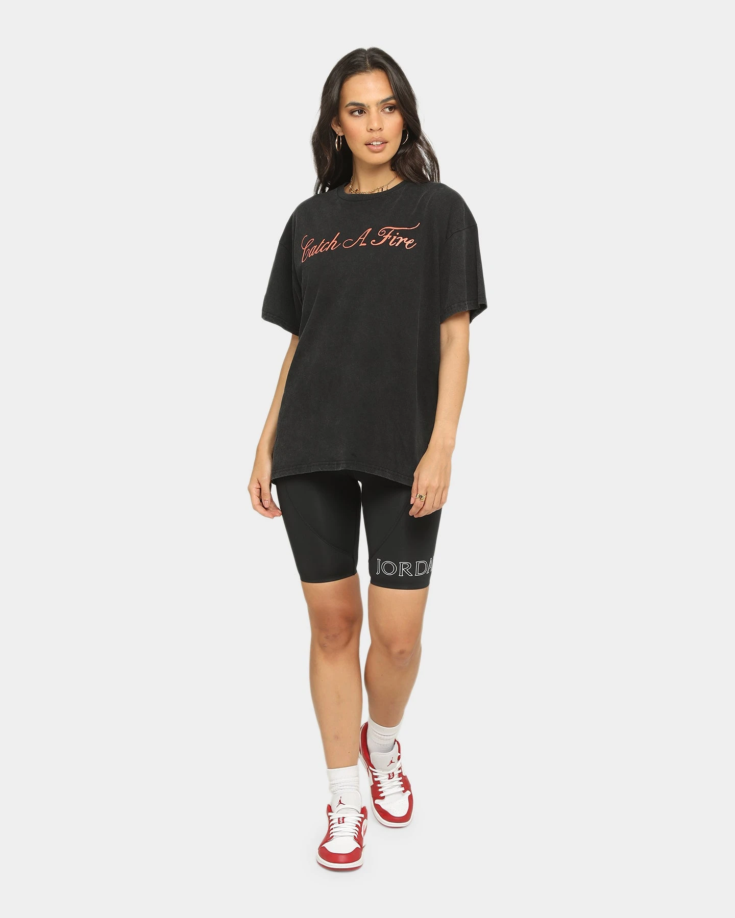 BOB MARLEY Catch A Fire T-Shirt Washed Black 4 BOB MARLEY Catch A Fire T-Shirt Washed Black - Image 2