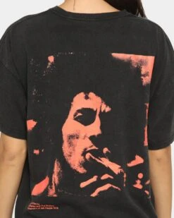BOB MARLEY Catch A Fire T-Shirt Washed Black 13 BOB MARLEY Catch A Fire T-Shirt Washed Black -Sportswear Women Store 08000559 YW607 womens 0050