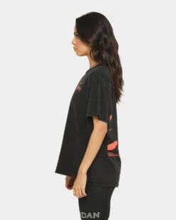 BOB MARLEY Catch A Fire T-Shirt Washed Black 15 BOB MARLEY Catch A Fire T-Shirt Washed Black -Sportswear Women Store 08000559 YW607 womens 0070