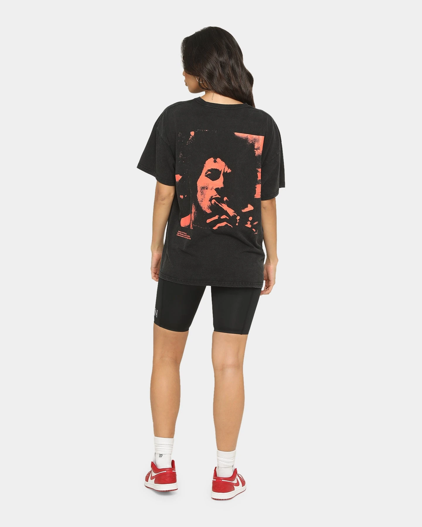 BOB MARLEY Catch A Fire T-Shirt Washed Black 10 BOB MARLEY Catch A Fire T-Shirt Washed Black - Image 8