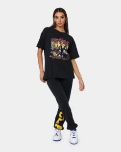 KISS Bravado Women's Hotter Than Hell T-Shirt Black -Sportswear Women Store 08000620 YB001 womens 0020