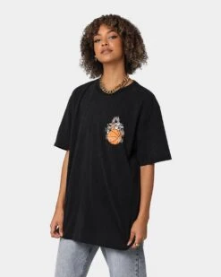 Space Jam Basketball Vintage T-Shirt Washed Black -Sportswear Women Store 08000664 YW607 womens 0020