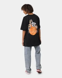 Space Jam Basketball Vintage T-Shirt Washed Black -Sportswear Women Store 08000664 YW607 womens 0080