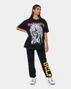 Iron Maiden Killer Face T-Shirt Black Wash -Sportswear Women Store 08000694 YB295 womens 0020