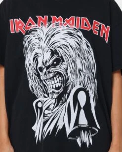 Iron Maiden Killer Face T-Shirt Black Wash -Sportswear Women Store 08000694 YB295 womens 0030
