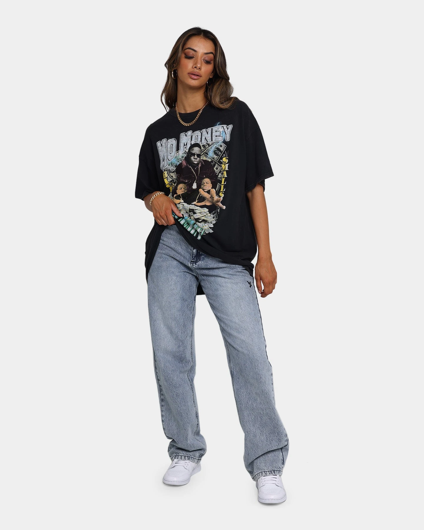 NOTORIOUS B.I.G Mo Money Vintage T-Shirt Black Wash 4 NOTORIOUS B.I.G Mo Money Vintage T-Shirt Black Wash - Image 2