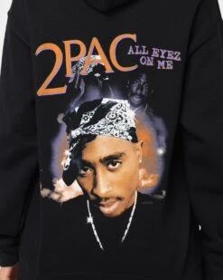 Tupac All Eyes Bandana Hoodie Black -Sportswear Women Store 08000707 YB001 womens 0040