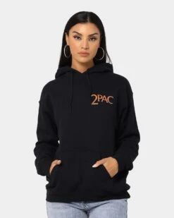 Tupac All Eyes Bandana Hoodie Black -Sportswear Women Store 08000707 YB001 womens 0080