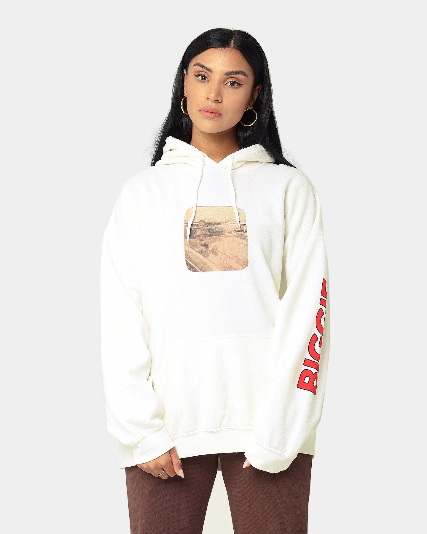 Notorious B.I.G Baby Car Hoodie Off White 5 Notorious B.I.G Baby Car Hoodie Off White - Image 3