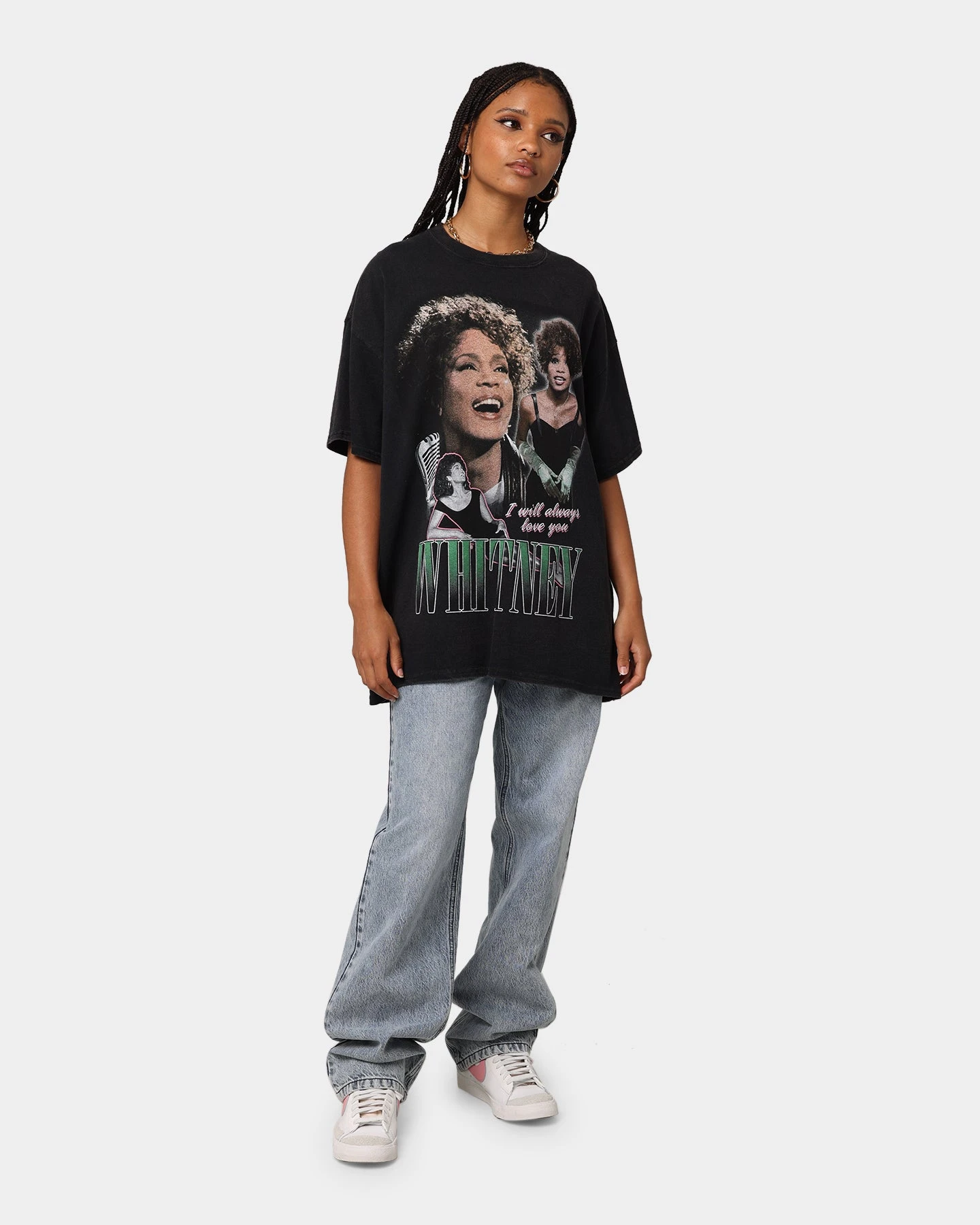 Whitney Houston Always Love You T-Shirt Black Wash 4 Whitney Houston Always Love You T-Shirt Black Wash - Image 2