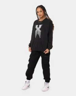 DMX X Fence Vintage Crew Black Wash 16 DMX X Fence Vintage Crew Black Wash -Sportswear Women Store 08000758 YB295 womens 0070