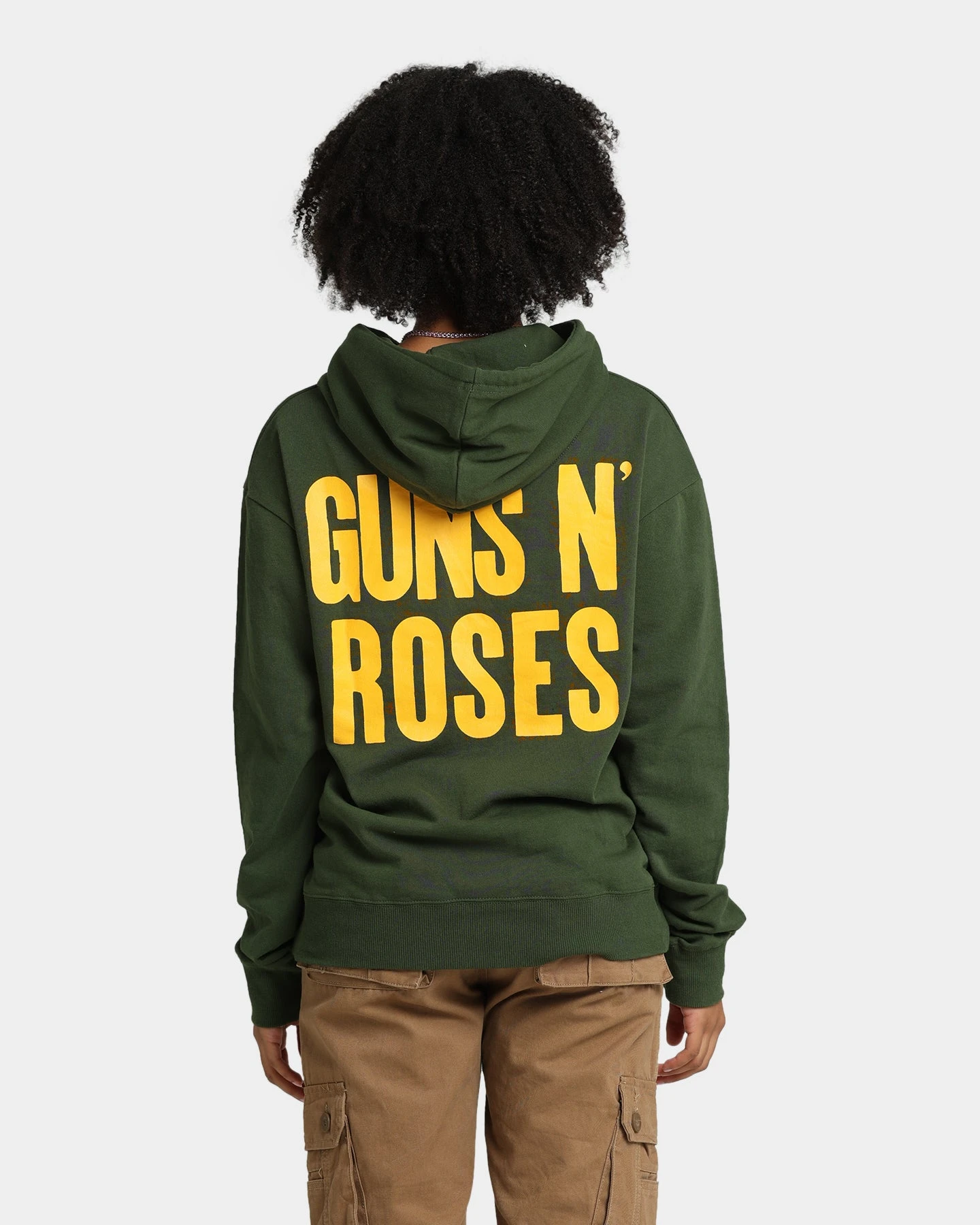 Guns N Roses Gun Logo Hoodie Forest Green 4 Guns N Roses Gun Logo Hoodie Forest Green - Image 2